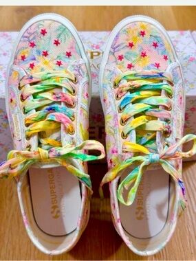 LoveShackFancy SPRING New in Box Pink Stars Sneakers Box & Logo Tote Ba…